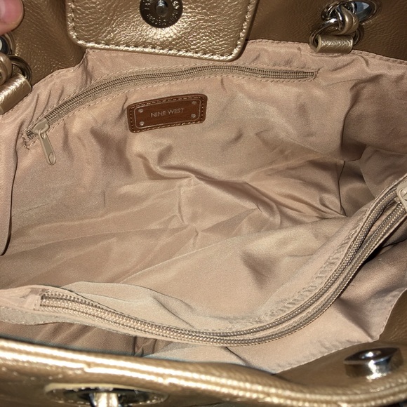 🧨 3for $30 Nine West Large Metallic Shoulder Bag - Picture 4 of 8